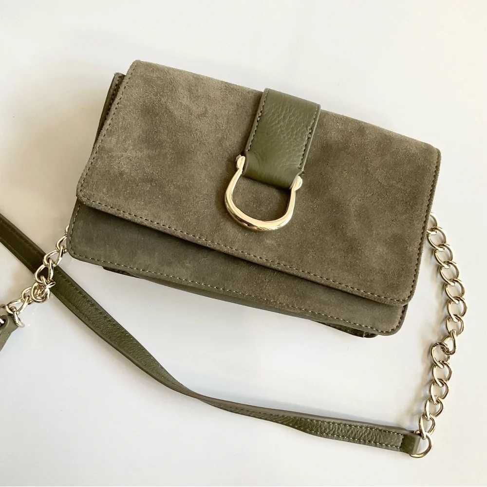 Talbot's Suede Leather NWOT Small Crossbody. - Picture 6 of 12